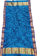 Blue Paithani Pure Silk Dupatta - Luxurion World