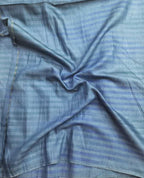 Blue Plain Bhagalpur Silk Fabric ( 1 Mtr ) - Luxurion World
