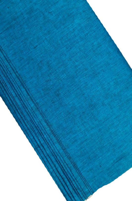 Blue Plain Pure Linen Fabric ( 1 Mtr ) - Luxurion World