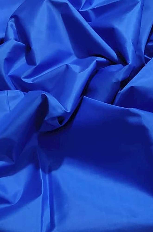 Blue Plain Pure Silk Fabric ( 1 Mtr ) - Luxurion World