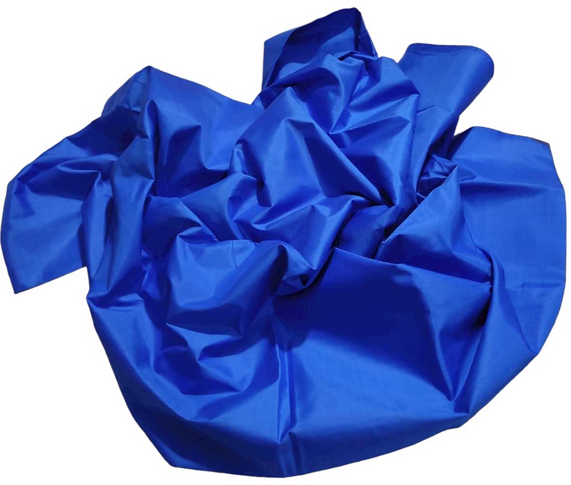 Blue Plain Pure Silk Fabric ( 1 Mtr )