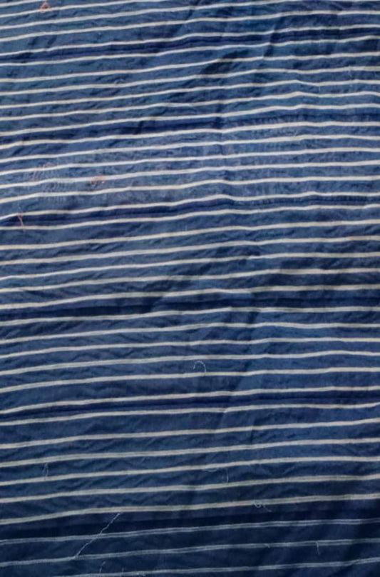 Blue Shibori Cotton Silk Fabric ( 2.5 Mtrs ) - Luxurion World