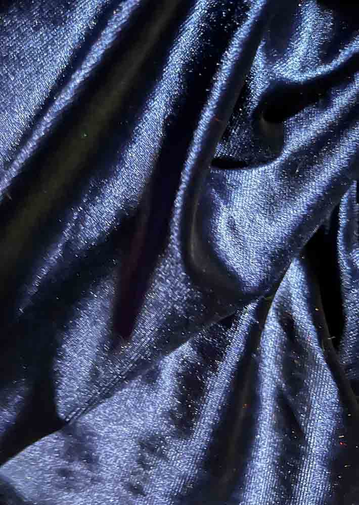 Blue Trendy Velvet Fabric ( 1 Mtr )