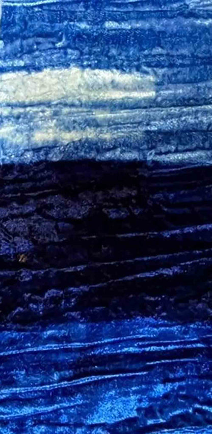 Blue Trendy Velvet Fabric ( 1 Mtr ) - Luxurion World