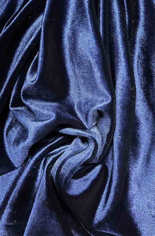 Blue Trendy Velvet Fabric ( 1 Mtr ) - Luxurion World