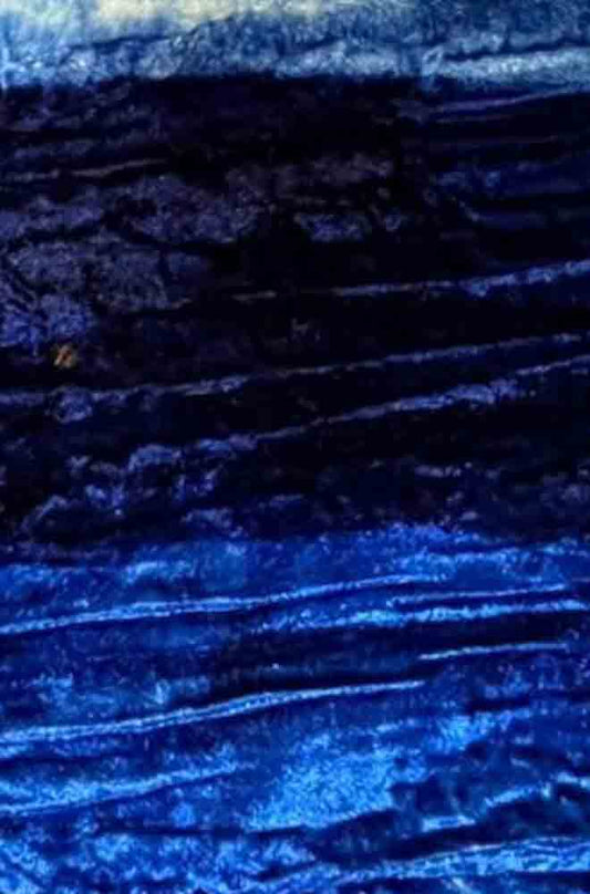 Blue Trendy Velvet Fabric ( 1 Mtr ) - Luxurion World