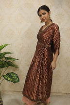 Brown Brocade Silk Suit - Luxurion World