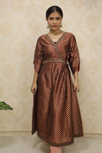 Brown Brocade Silk Suit - Luxurion World