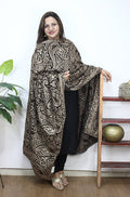 Brown Embroidered Trendy Velvet Dupatta - Luxurion World