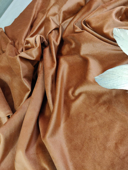 Brown Velvet Fabric (1 mtr)