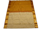 Cream Handloom Kanjeevaram Pure Silk Saree - Luxurion World