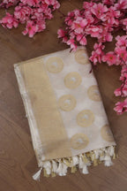 Dyeable Banarasi Chanderi Silk Dupatta - Luxurion World