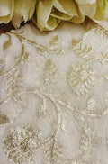Dyeable Banarasi Chanderi Silk Fabric ( 1 Mtr ) - Luxurion World