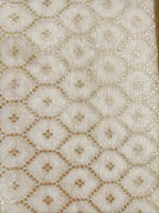 Dyeable Banarasi Chanderi Silk Fabric ( 1 Mtr ) - Luxurion World
