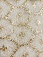 Dyeable Banarasi Chanderi Silk Fabric ( 1 Mtr ) - Luxurion World