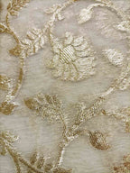 Dyeable Banarasi Chanderi Silk Fabric ( 1 Mtr ) - Luxurion World