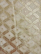 Dyeable Banarasi Chanderi Silk Fabric ( 1 Mtr ) - Luxurion World