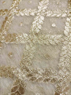 Dyeable Banarasi Chanderi Silk Fabric ( 1 Mtr ) - Luxurion World