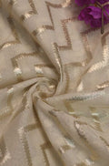 Dyeable Banarasi Chanderi Silk Fabric ( 0.60 Mtr ) - Luxurion World