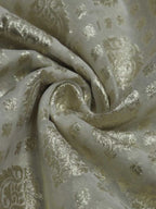 Dyeable Banarasi Chanderi Silk Fabric ( 1 Mtr ) - Luxurion World