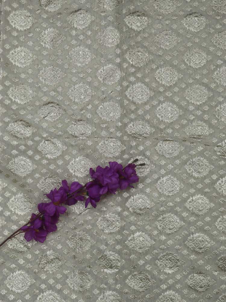 Dyeable Banarasi Chanderi Silk Fabric ( 1 Mtr ) - Luxurion World