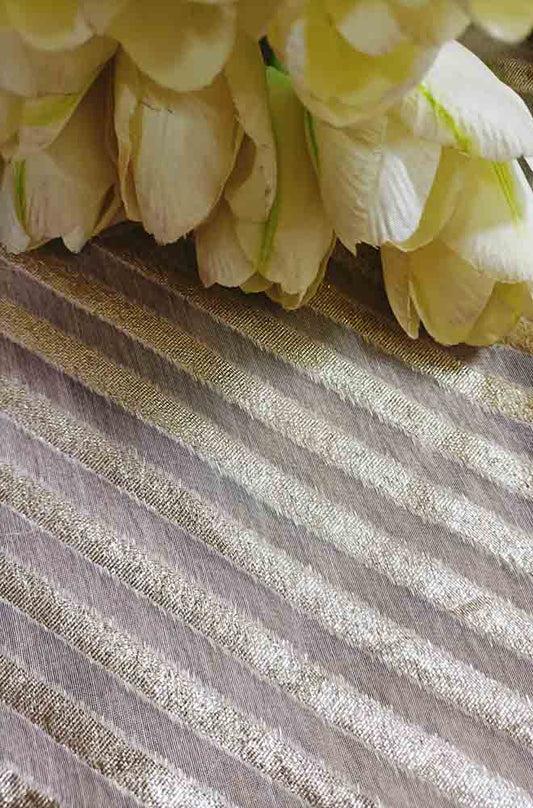 Dyeable Banarasi Chanderi Silk Fabric ( 1 Mtr ) - Luxurion World