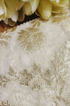 Dyeable Banarasi Chanderi Silk Fabric ( 1 Mtr ) - Luxurion World