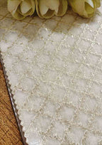 Dyeable Banarasi Chanderi Silk Fabric ( 1 Mtr ) - Luxurion World