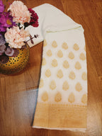 Dyeable Banarasi Pure Georgette Fabric (1Mtr) - Luxurion World