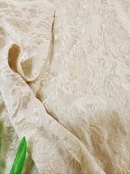 Dyeable Banarasi Pure Georgette Fabric (1Mtr) - Luxurion World