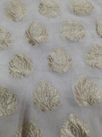 Dyeable Banarasi Pure Georgette Fabric (1Mtr) - Luxurion World