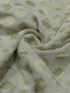 Dyeable Banarasi Pure Georgette Fabric (0.65 Mtr) - Luxurion World