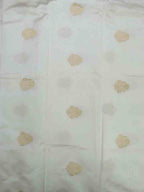 Dyeable Banarasi Pure Katan Silk Kadwa Booti Design Fabric ( 1 Mtr ) - Luxurion World