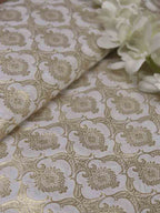 Dyeable Banarasi Silk Fabric ( 1 Mtr ) - Luxurion World
