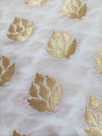 Dyeable Banarasi Silk Fabric (  1 Mtr ) - Luxurion World