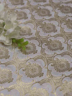 Dyeable Banarasi Silk Fabric ( 1 Mtr ) - Luxurion World