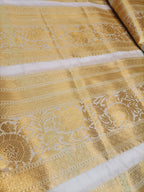 Dyeable Banarasi Silk Fabric (1 Mtr) - Luxurion World