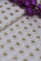 Dyeable Banarasi Silk Fabric (  1 Mtr ) - Luxurion World