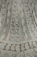 Dyeable Hand Embroidered Chikankari Georgette Semi Stitched Lehenga Set With Mukaish Work - Luxurion World