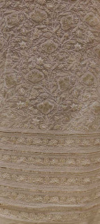 Dyeable Hand Embroidered Chikankari Georgette Two Piece Unstitched Suit Set - Luxurion World
