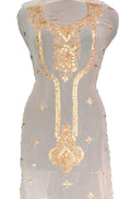 Dyeable Hand Gota Patti Work Georgette Unstitched Kurti - Luxurion World
