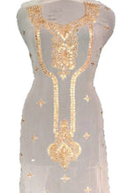 Dyeable Hand Gota Patti Work Georgette Unstitched Kurti - Luxurion World