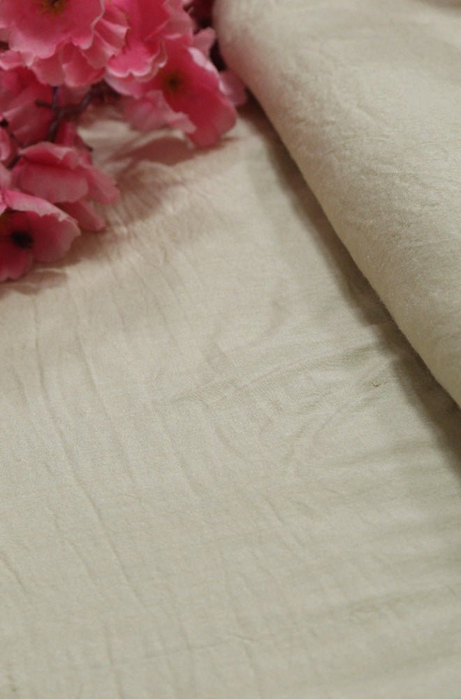 Dyeable Handloom Banarasi Moonga Silk Fabric (1 mtr)