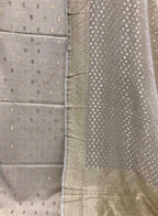 Dyeable Handloom Banarasi Moonga Silk Three Piece Unstitched Suit Set - Luxurion World