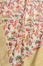Dyeable Handloom Banarasi Pure Georgette Meenakari Saree - Luxurion World
