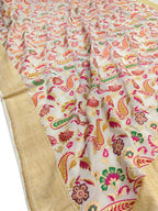 Dyeable Handloom Banarasi Pure Georgette Meenakari Saree - Luxurion World