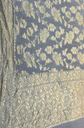 Dyeable Handloom Banarasi Pure Georgette Dupatta - Luxurion World