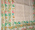Dyeable Handloom Banarasi Pure Tussar Georgette Meenakari Saree - Luxurion World