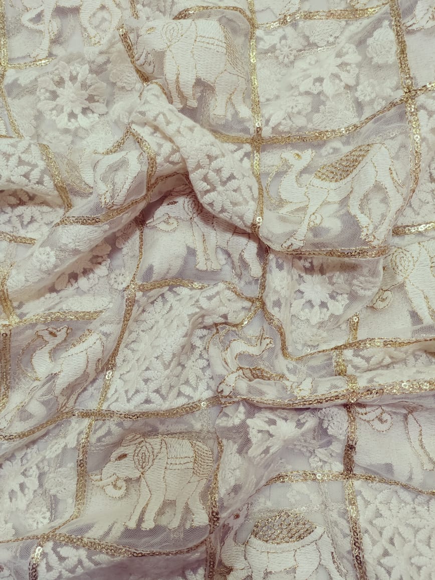 Dyeable Trendy Net Fabric ( 1 Mtr ) - Luxurion World