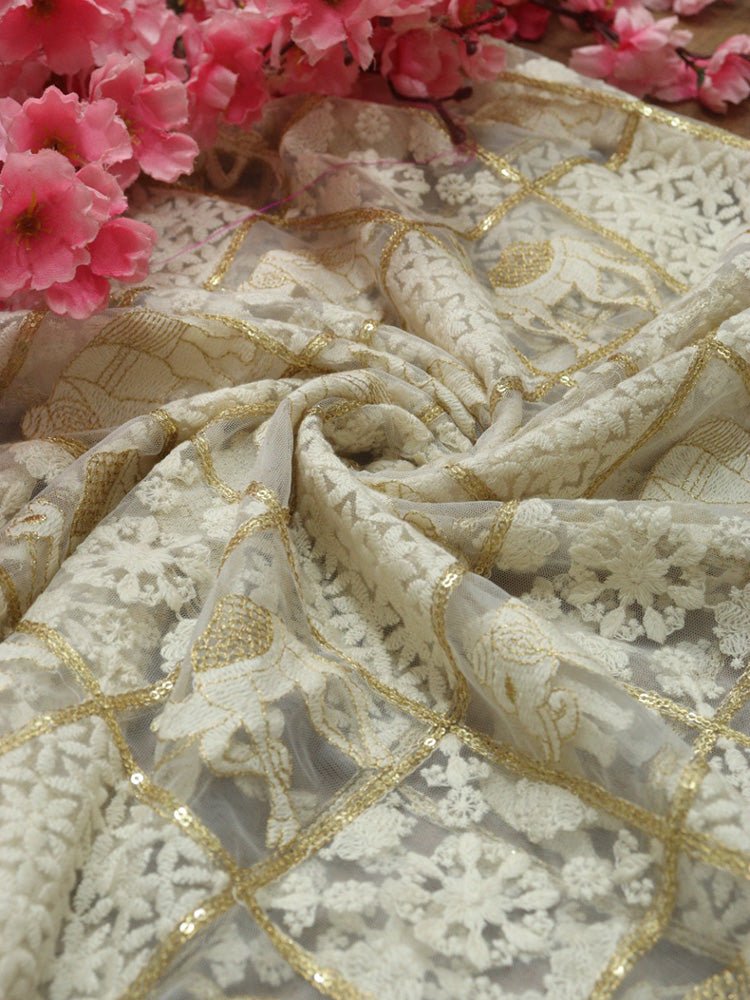 Dyeable Trendy Net Fabric ( 1 Mtr ) - Luxurion World